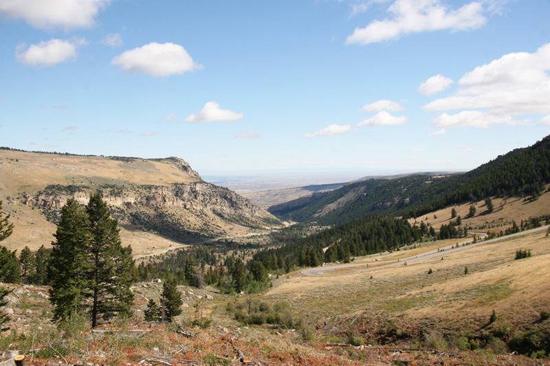 view down to sinks canyon from loop road smaller